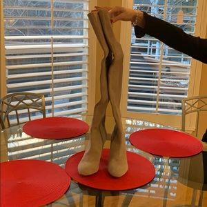 Light grey suede over the knee brand new boots